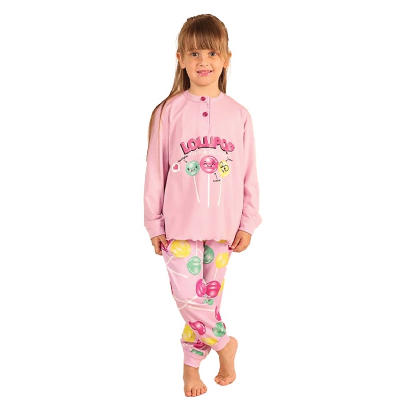 Pigiama bambina in fresco cotone Gary Z20004