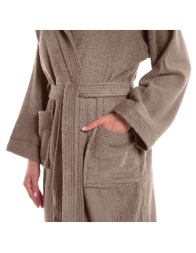 Minorca - bathrobe with hood and side pockets by Caleffi