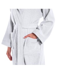 Minorca - bathrobe with hood and side pockets by Caleffi