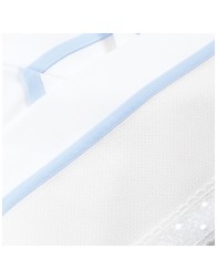 Set of cradle and pram bed linens with embroidable Aida fabric CI44861