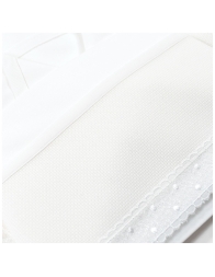 Set lenzuola culletta carrozzina con tela aida ricamabile CI44681