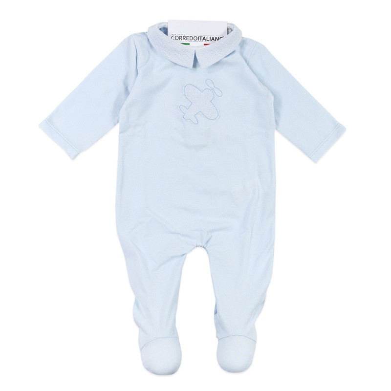 Tutina in cotone jersey con colletto by Coccode' C61003CL
