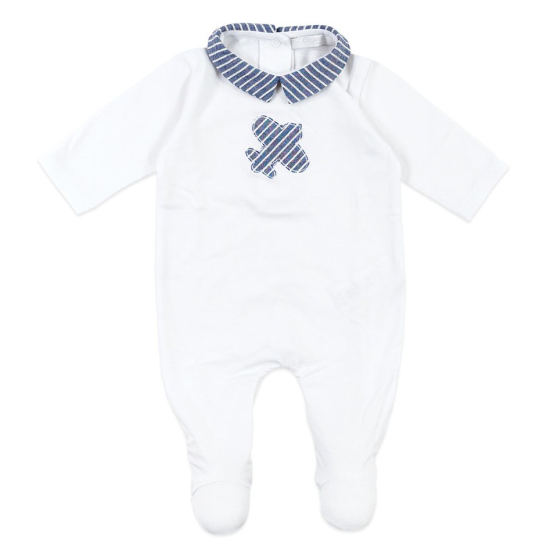Coccode cotton jersey onesie with collar C61003BBL