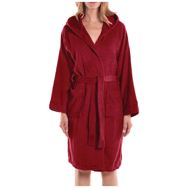 Minorca - bathrobe with hood and side pockets by Caleffi