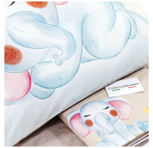Jumbo - digital cotton sheets set for cot bed 2
