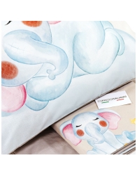 Jumbo - completo lenzuola cotone digitale per culla lettino