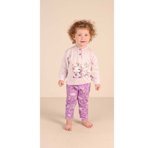 Baby girl cotton pyjamas Gary Z10001 2