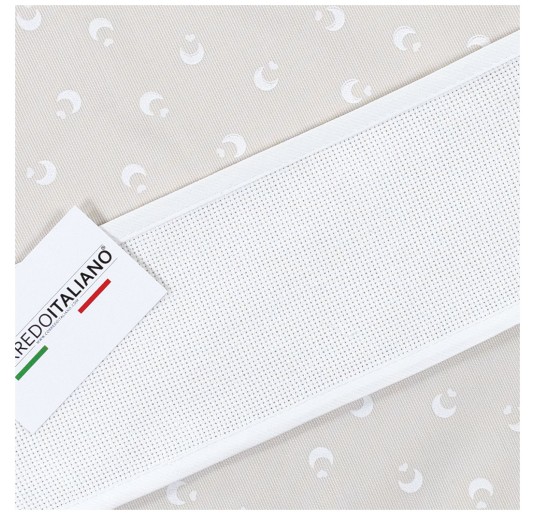 Newborn Layette Bag in Piqué Cotton with aida canvas to embroider CI113SAS 2