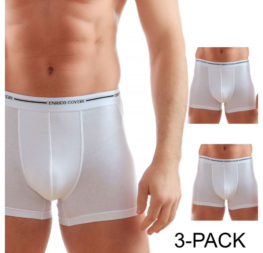 Set di 3 boxer in cotone bielastico Enrico Coveri EB1000 2