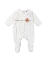 Baby girl cotton jersey romper Le Chicche TU7020