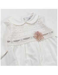 Baby girl cotton jersey romper Le Chicche TU7020