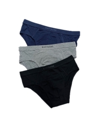 3-pack briefs stretch cotton jersey by Navigare 100T