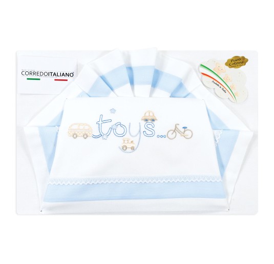 Set lenzuola per culla e carrozzina Fatina LC03328 2