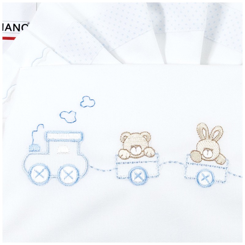 Little Train - Cradle Pram sheet set... Little Train - Cradle Pram sheet set...