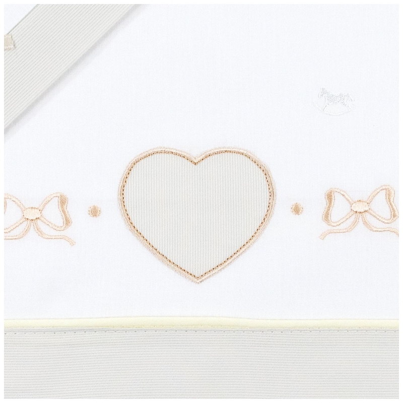 Cuoricino - Set lenzuola per culla lettino Mio Piccolo LL14429
