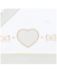 Little Heart - Cot crib sheet set Mio Piccolo LL14429