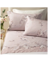 Rosa Alba - completo lenzuola Caleffi matrimoniale in raso di cotone