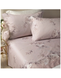 Rosa Alba - completo lenzuola Caleffi matrimoniale in raso di cotone