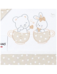 Dolci Amicizie - Set lenzuola per culla lettino Mio Piccolo LL14373