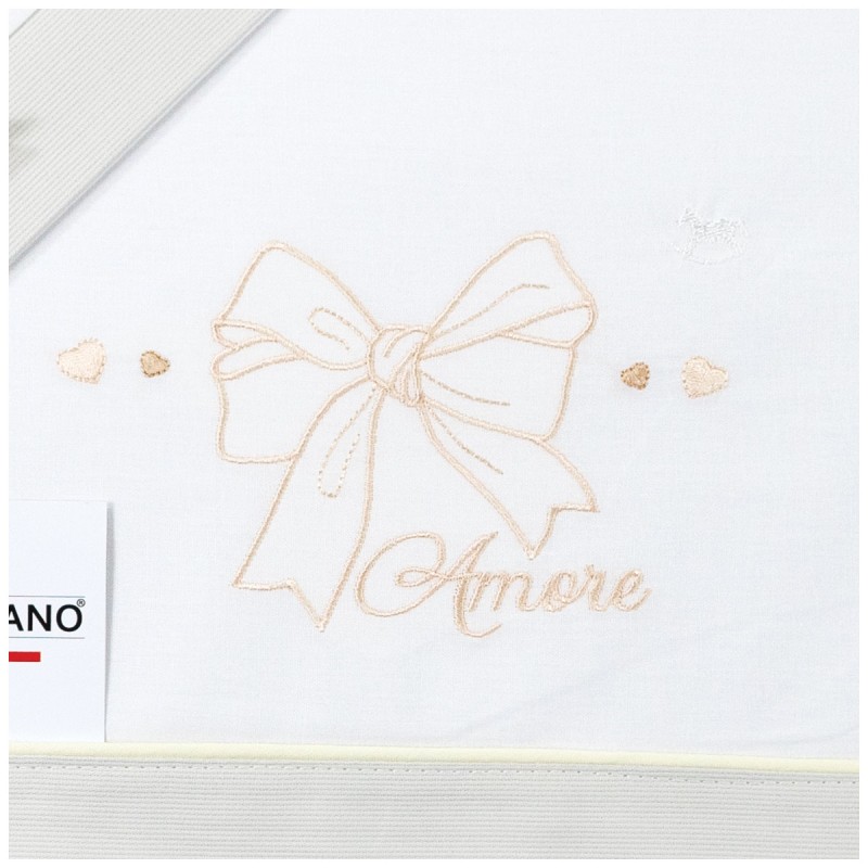 Bow - Maxi cradle sheet set next to...