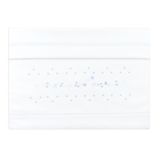 Cot Crib sheet set embroidered by hand LL85348AZ 2