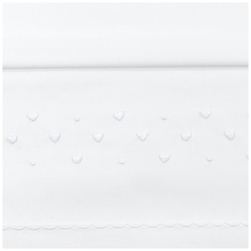 Cot Crib sheet set embroidered by... Cot Crib sheet set embroidered by...