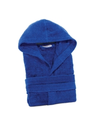 Minorca - Accappatoio Spugna con cappuccio Caleffi - Blu