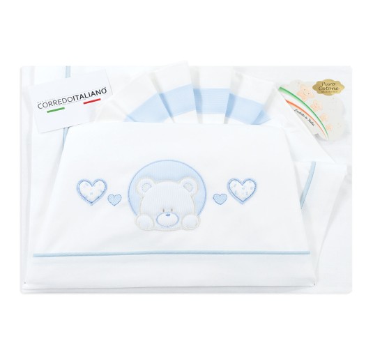 Orsetto - Set lenzuola per culla lettino La Fatina LL04337 2