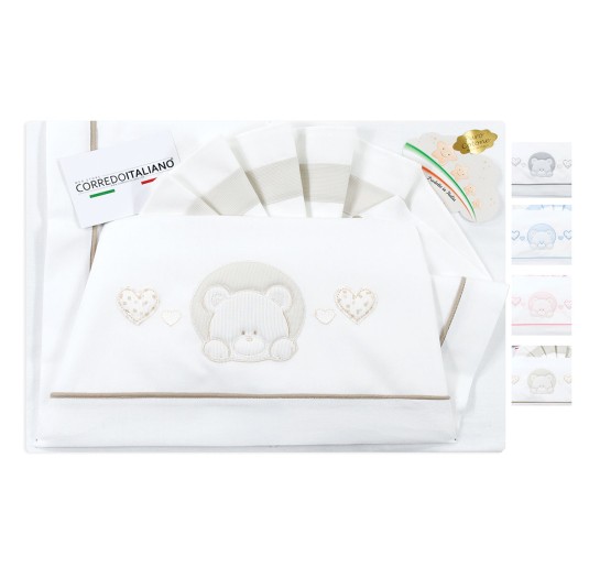 Little Bear - Cot bed sheet set La Fatina LL04337