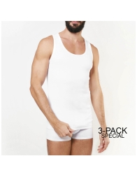 Set of 3 Wide Strap Tank Tops in Bi-Stretch Ribbed Fabric by Nottingham – Model VL1600