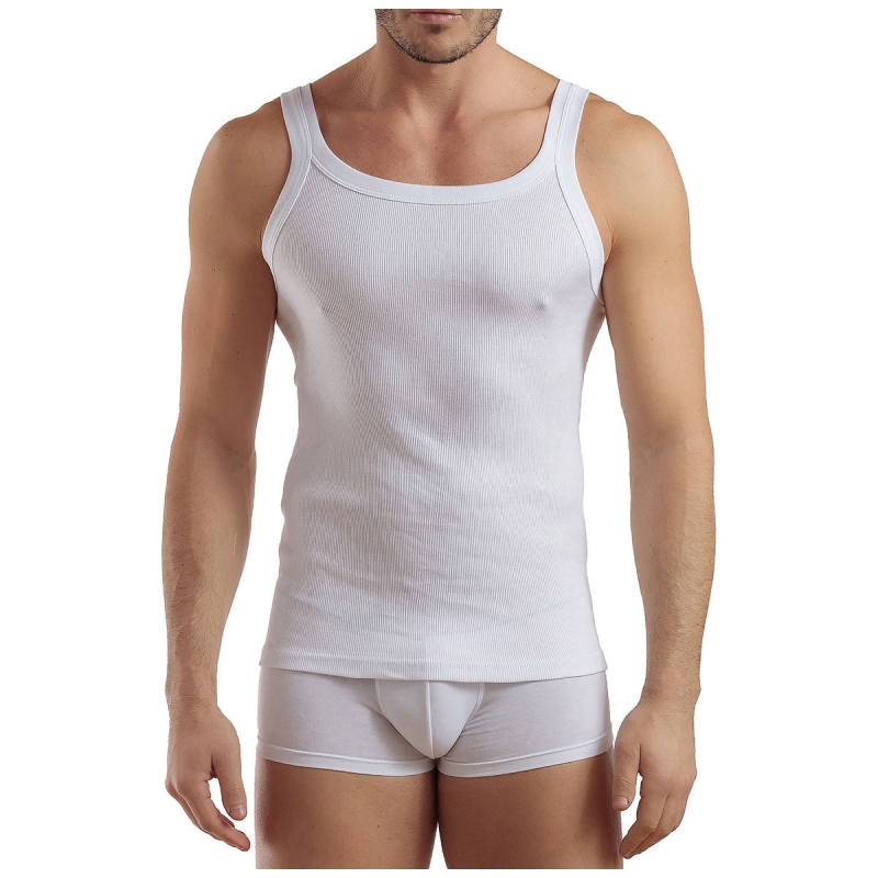 Set of 3 Ribbed Cotton Tank Tops...