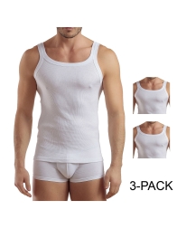 Set of 3 Ribbed Cotton Tank Tops Enrico Coveri ET1105