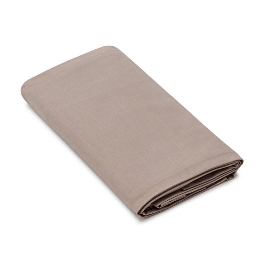 Taupe madapolam cotton fabric height 300 cm