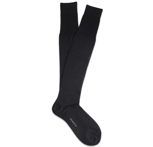 Set di 3 Calza uomo lunga rasata filo scozia tinta unita Perofil VPRC00323/3 2