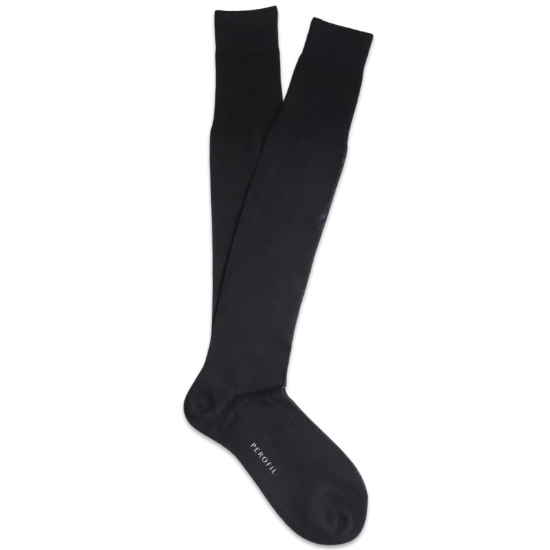 Set di 3 Calza uomo lunga rasata filo scozia tinta unita Perofil VPRC00323/3