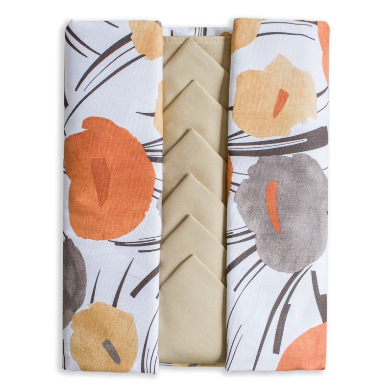 Anthurium - Tablecloth with cotton napkins digital print