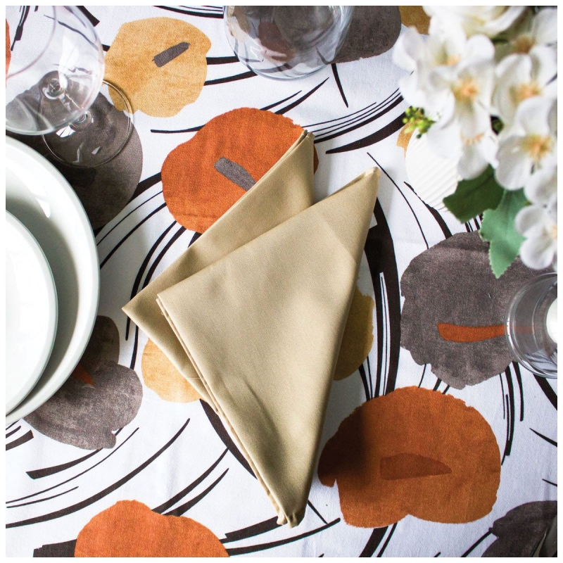 Anthurium - Tablecloth with cotton napkins by Corredo Italiano®