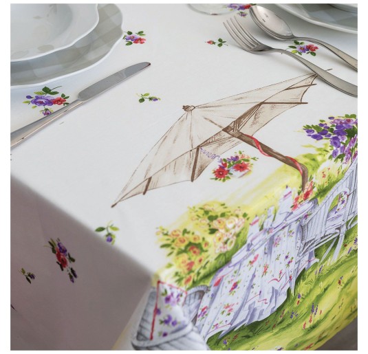 Jardin - rectangular tablecoth pure cotton by ALLdays 150x180 cm 2
