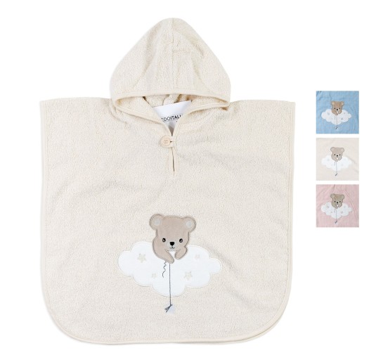 Baby bear - bathrobe poncho baby 104PCH