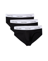 Set of 3 Men's Calvin Klein Briefs in Stretch Cotton with LOGO Waistband U2661G