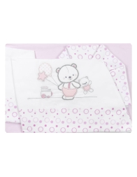 Set lenzuola per lettino baby Bruco Bruco EL2063 - Rosa