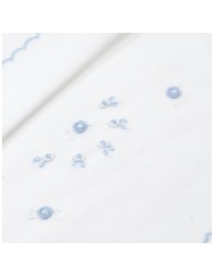 Set lenzuolino ricamato a mano culla carrozzina LC45172AZ