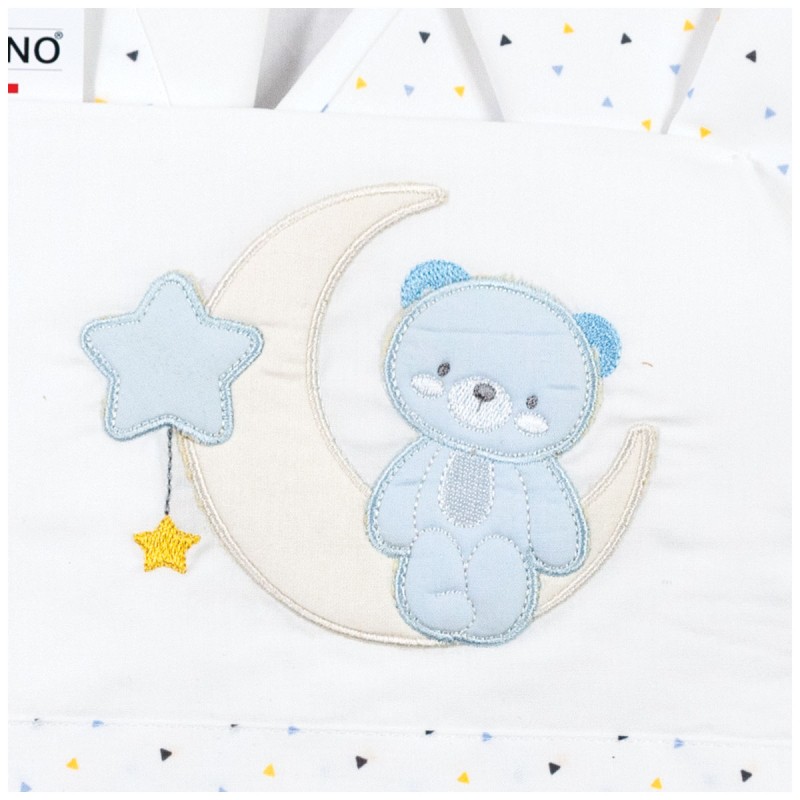 Bear with Star - Cradle Pram sheet... Bear with Star - Cradle Pram sheet...
