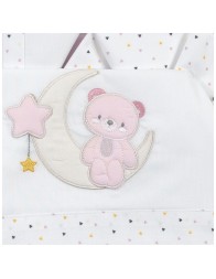 Orsetto e stellina - Set lenzuola culletta e carrozzina Bruco Bruco EC2122