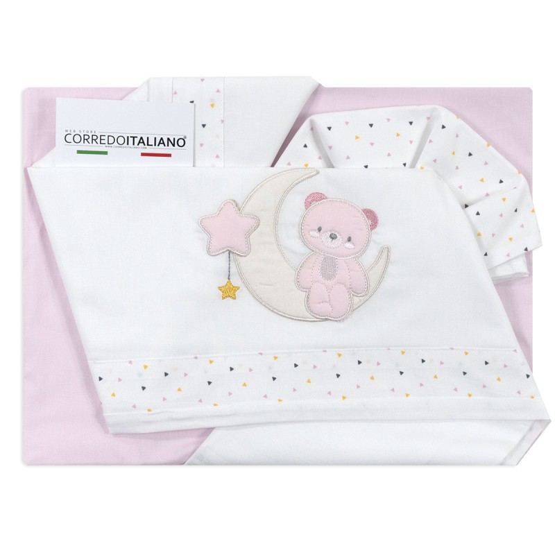 Bear with Star - Cradle Pram sheet... Bear with Star - Cradle Pram sheet...