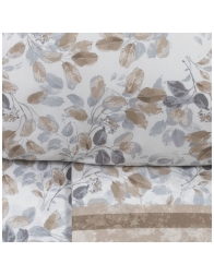 Vercelli - Single bed sheet set cotton - Taupe