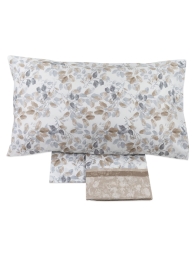 Vercelli - Single bed sheet set cotton - Taupe