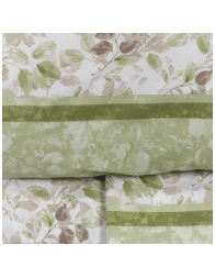 Vercelli - Single bed sheet set cotton - Green