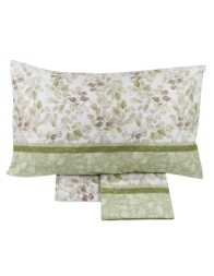 Vercelli - Single bed sheet set cotton - Green