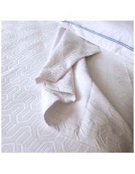 Dedalo - Bouble bed size Jacquard Bedspread by Maestri Cotonieri